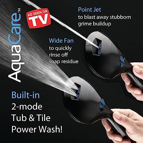 Hotel Spa AquaCare As-Seen-On-TV High Pressure Handheld/Rain 50-mode 3-way Shower Head Combo with Adjustable Arm - Anti-clog Nozzles, Tub & Pet Power Wash, 6 ft. Hose, Rubbed Bronze Finish - Image 4