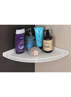iSTAR iSTAR Plastic Wall Mounted Corner Shelf for Bathroom Multipurpose Bathroom Accessories Organizer Shelves (6 inch, 8 Inch, 10 Inch, Pack of 3, White)  - Image 3