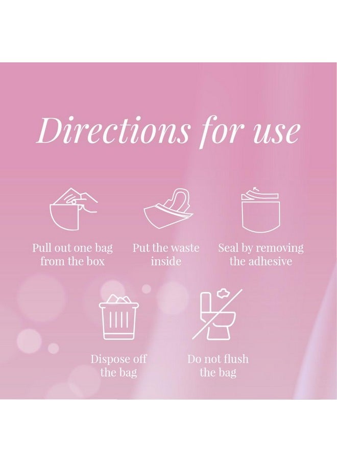 Origami - Leakproof Sanitary Disposal Bags Pack Of 3 (15 Bags Per Pack Total 45 Bags) For Sanitary Pads Baby Diapers Panty Liner Tampons Condoms - Image 1