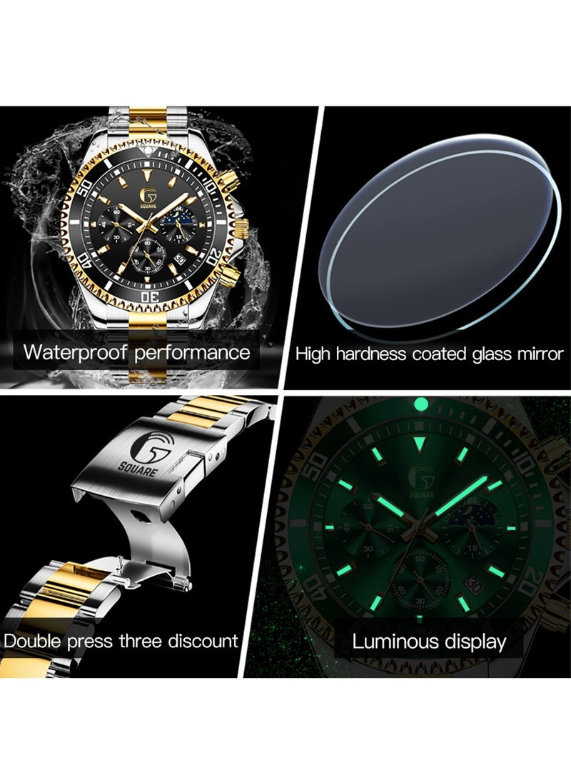 Gsquare Men's Analog Quartz Black Dial Stainless Steel Watch-2870  - Image 5