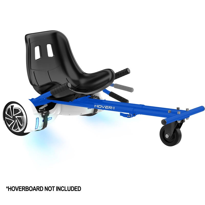 Hover-1 Buggy Hoverboard Attachment Compatible with Most 6.5" & 8" Electric Hoverboards, Hand-Operated Rear Wheel Control, Adjustable Frame & Straps, Easy Assembly & Install Hoverboard Go Kart - Image 2