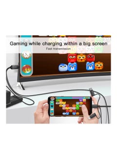 Yesido Yesido HM05 USB Charging 1080p 60HZ Lightning + Micro + Type-C to HDMI Cable Adapter - Black  - Image 3