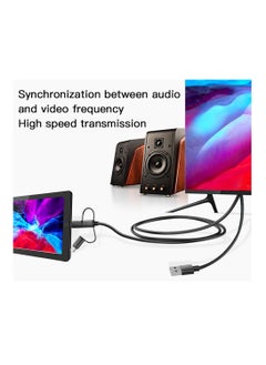 Yesido Yesido HM05 USB Charging 1080p 60HZ Lightning + Micro + Type-C to HDMI Cable Adapter - Black  - Image 4