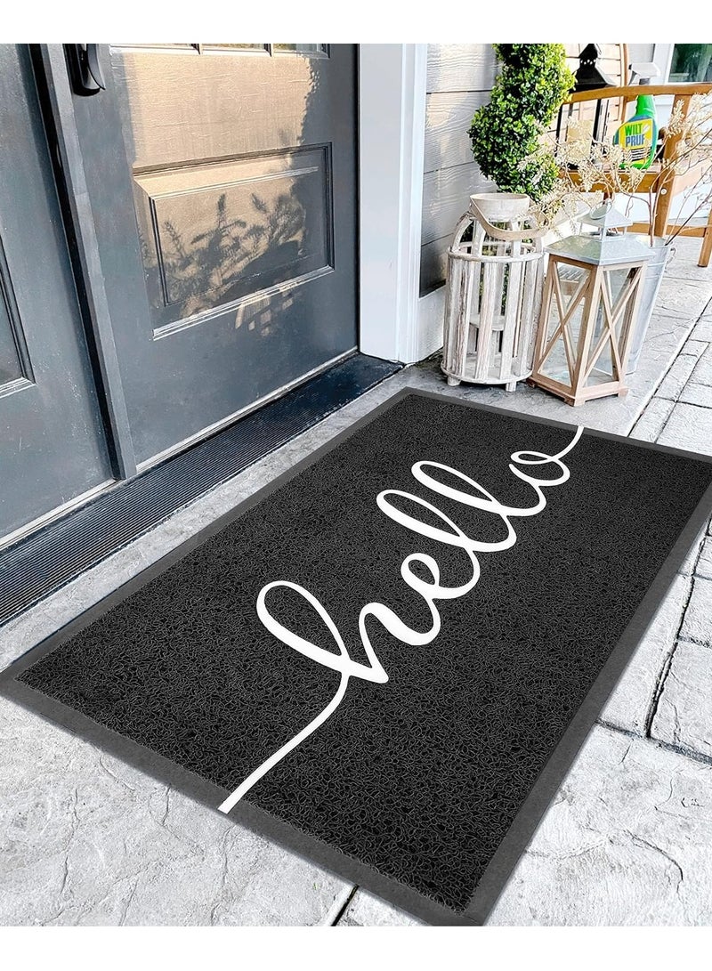 موثوقية التنبؤ Door Mat Indoor Outdoor Doormat Multiple Use Welcome Mats for Front Door Easy to Clean Garage Floor Mat Durable Wear Resistant Rugs for Outside Entry - Image 1