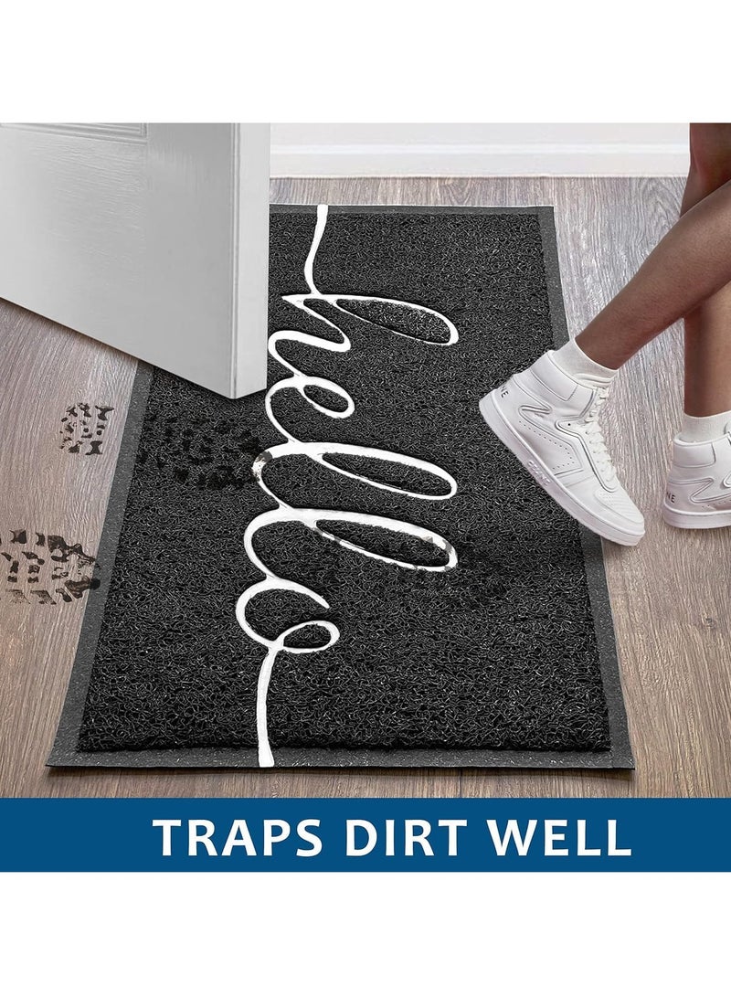 موثوقية التنبؤ Door Mat Indoor Outdoor Doormat Multiple Use Welcome Mats for Front Door Easy to Clean Garage Floor Mat Durable Wear Resistant Rugs for Outside Entry - Image 2