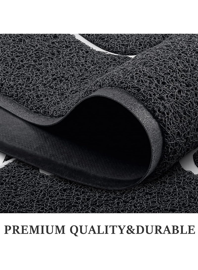 موثوقية التنبؤ Door Mat Indoor Outdoor Doormat Multiple Use Welcome Mats for Front Door Easy to Clean Garage Floor Mat Durable Wear Resistant Rugs for Outside Entry - Image 4
