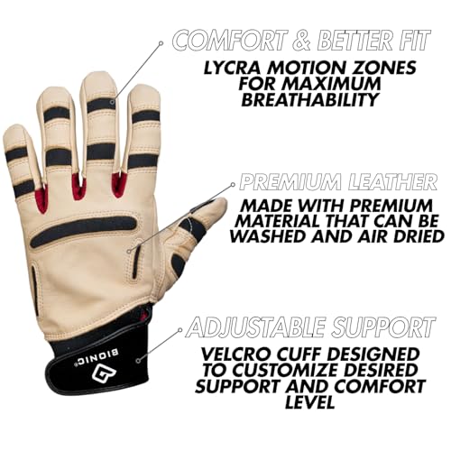 Bionic Women's ReliefGrip Gardening Premium Leather Gloves (Large) - Image 2