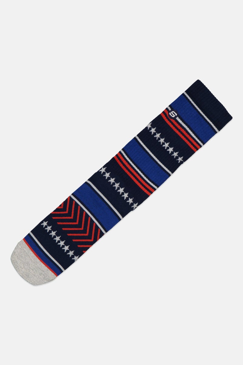 SKECHERS Men 1 Pair Embroidered Logo Crew Socks, Multicolor - Image 4