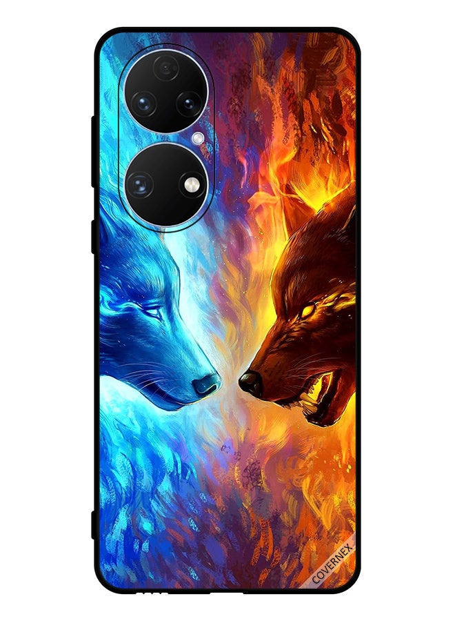 Covernex Protective Case Cover For Huawei P50e Water & Fire Wolf - Image 1