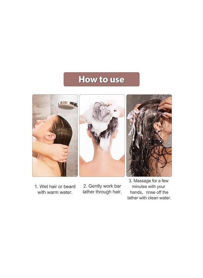 Generic - 2 PCS Refress Organic Hair Darkening Shampoo Bar, Harishow Hair Shampoo Soap for Gray Hair, Hira Shouwu Darkening Shampoo Bar, Grey Hair Removal Soap Damaged Hair Unisex, Promotes Hair Growth - Image 1