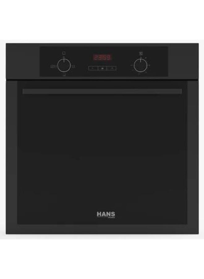 Hans Built-in Gas Oven with Gas Grill 73 L 60 cm Black