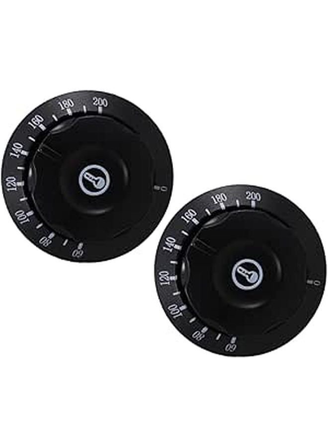 2pcs Universal Oven Thermostat Control Knobs Cover 60 200 Degree Dial Replacement - Image 1