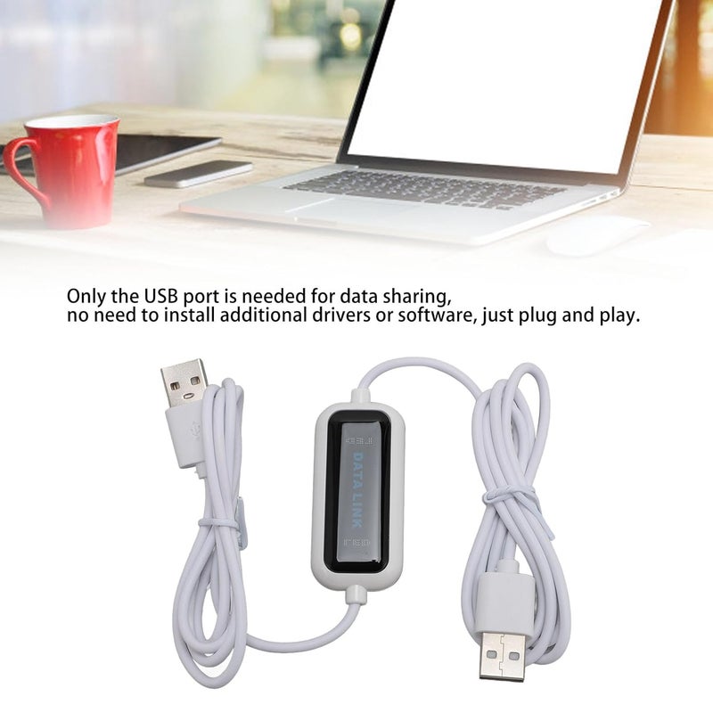 High Speed USB Data Transfer Cable, PC to PC Data Transfer Cord for 2000, 7, 8, 10, with Online Sharing Synchronization Function - Image 3