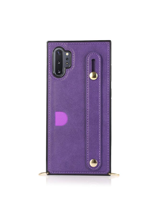 S-TOP Case For Samsung Galaxy Note 10 Pro Wrist Strap PU+TPU Shockproof Protective Case with Crossbody Lanyard & Holder & Card Slot - Image 2