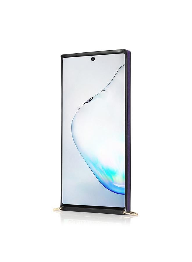 S-TOP Case For Samsung Galaxy Note 10 Pro Wrist Strap PU+TPU Shockproof Protective Case with Crossbody Lanyard & Holder & Card Slot - Image 3