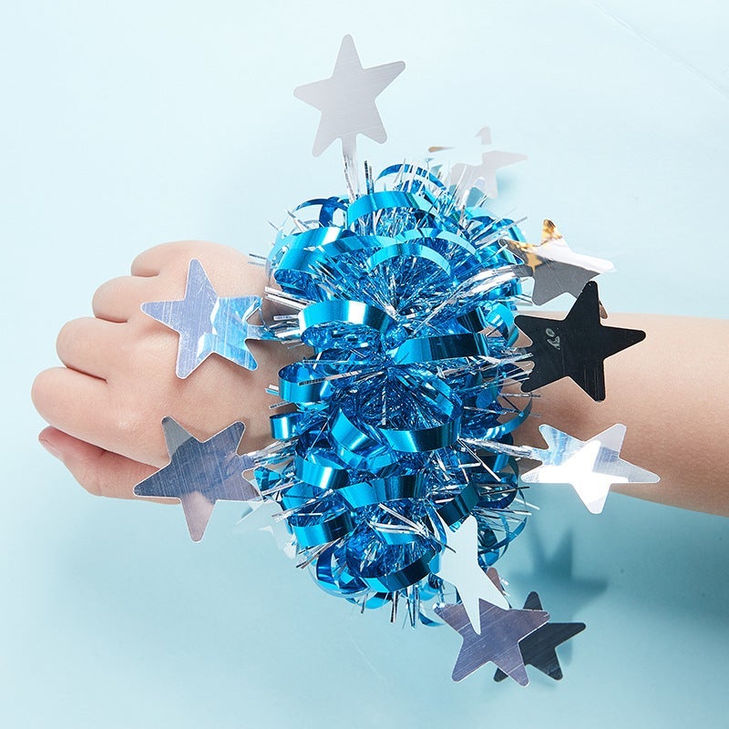 Star Lake Blue Kids' Dance Hand Flower Props for Kindergarten Performances and Sports Events