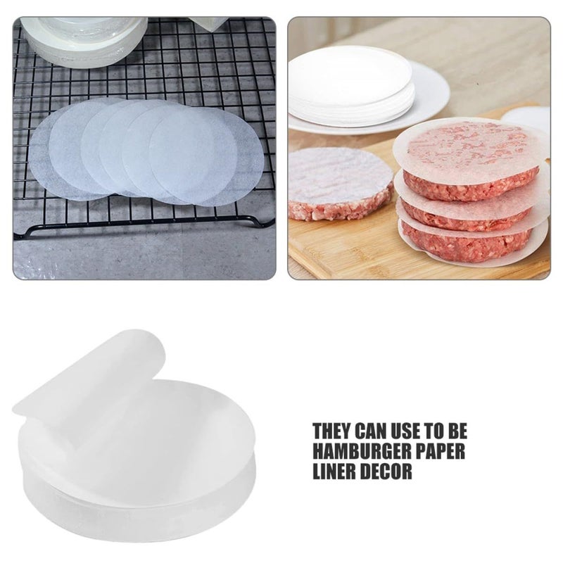 200 White Round Parchment Paper Circles 13cm Nonstick Greaseproof Baking Liners - Image 4