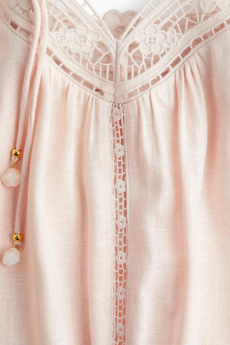 H&M Broderie anglaise tie-strap dress