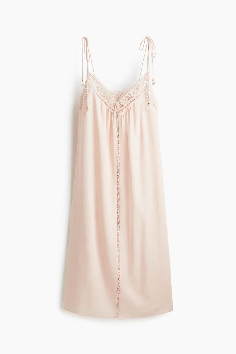 H&M Broderie anglaise tie-strap dress