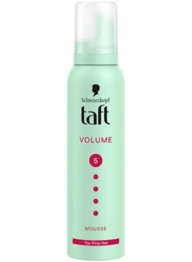 Schwarzkopf TAFT Mousse Volume Thinning Hair, Hold Level 5, Hair Mousse for Volume and Very Strong Hold, Hair Styling with 24 Hours Long-Lasting Hold 150ml - Image 1
