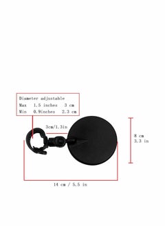 SYOSI 1 Pack Bar End Bike Mirrors Mountain Bicycle Rear View Mirrors 360 Dregree Rotatable Adjustable Handlebar Mounted Plastic Convex Mirror for Mountain Road Bike Cycling  - Image 4