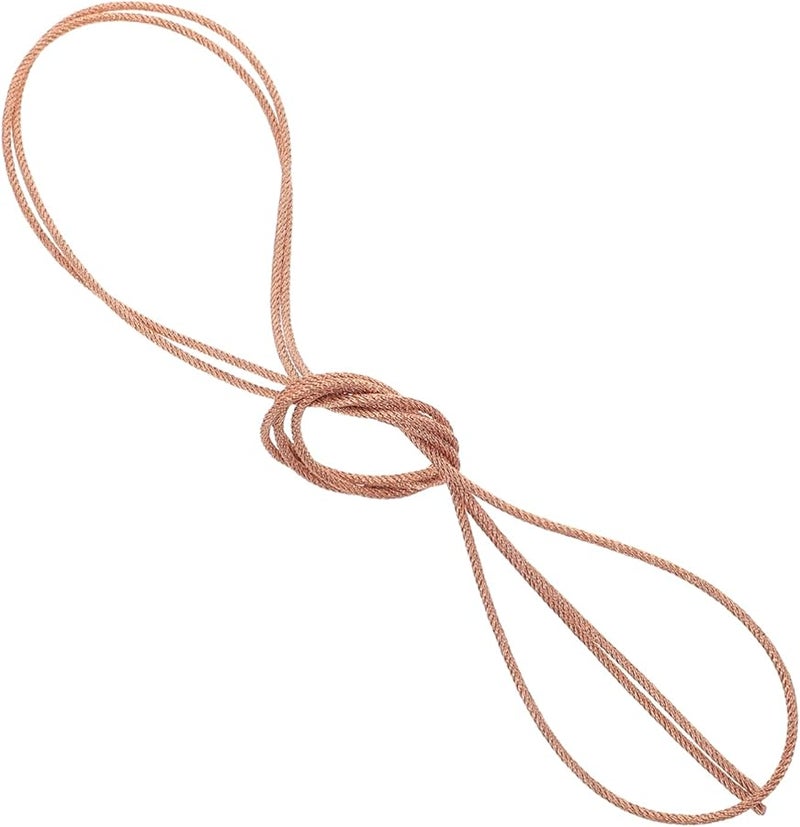 سلك مكبر صوت نحاسي مرن ذهبي بطول 1 متر للاستخدام في المنزل والسيارة والمركبات الترفيهية - Image 1