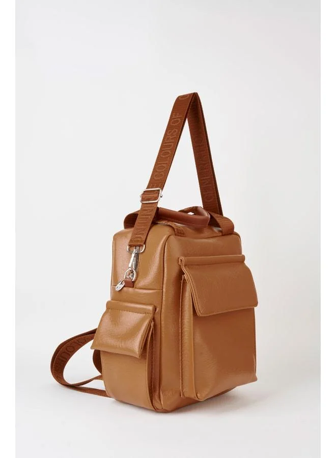 Vivaq Women's Kuğu Taba Multi-Pocket Zippered & Covered Adjustable Strap Travel & Daily Backpack.