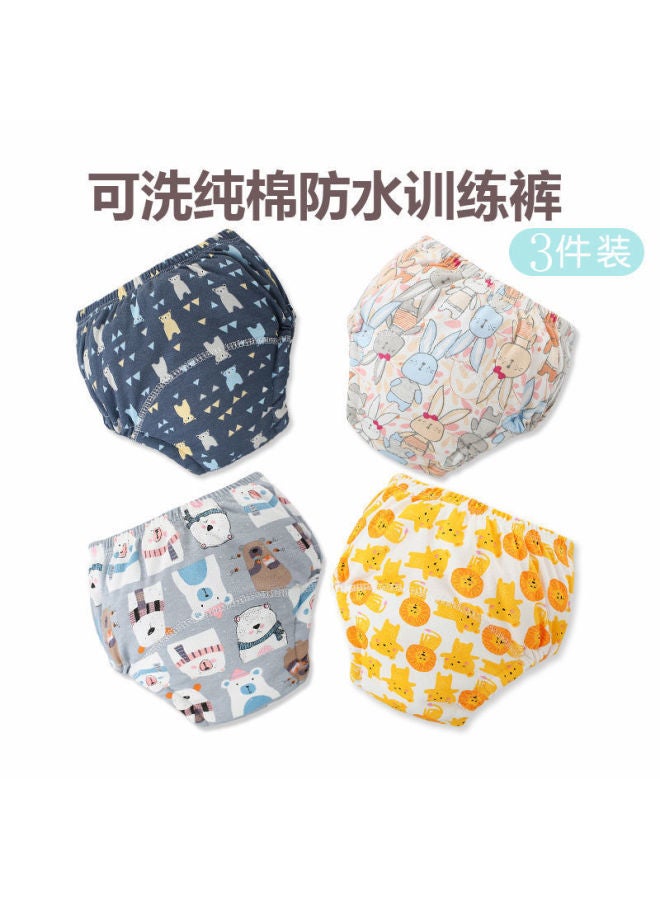 حفاضات جيب قطنية للطفل مضادة لتسرب الماء، حفاضات قماشية مقاومة للتسرب الجانبي، سراويل تدريب على استخدام المرحاض للأطفال، قابلة للتنفس والغسل - Image 3