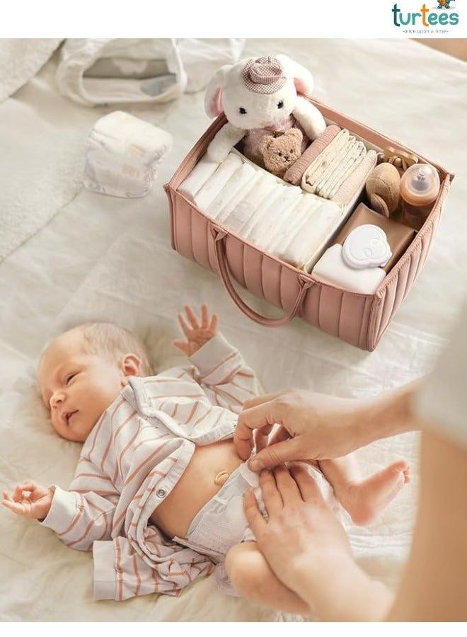 turtees Baby Caddy Organizer Bag  Portable Diaper Storage for Newborns & Toddlers  Multipurpose Nursery Bag with Compartments  Perfect for Moms - Image 3