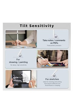 Generic iPad Pen P1 for iPad 10th/9th Generation, iPad Stylus Pen with Upgraded 500mAh Battery | Palm Rejection | Magnetic Adsorption | Tilt Technology | Precision Stylus Pen for iPad 2018-2024  - Image 4