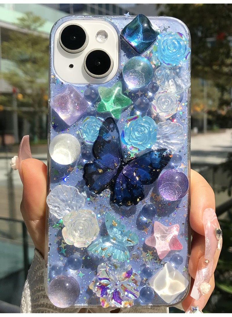 Compatible with iPhone 14 phone case, soft case for shock, collision, and fall protection, Starry Sky deep blue night - Image 3