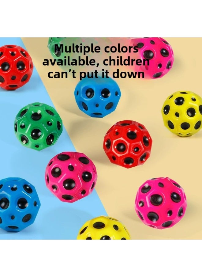 null - Lunar Elastic Ball Rebound With Rope Children's Toy Outdoor Rebound Ball With Wrist Strap Hand Throw Up The Spin Magic Ball-Specifications:Upgraded Moon Style-color  Free Wristband - Image 1