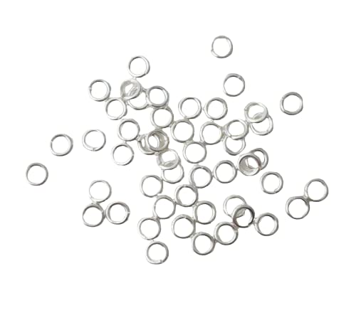 Hengulus Sterling Silver Open Jump Rings 4mm 20 Gauge (50 Rings) from CraftWire - Image 1