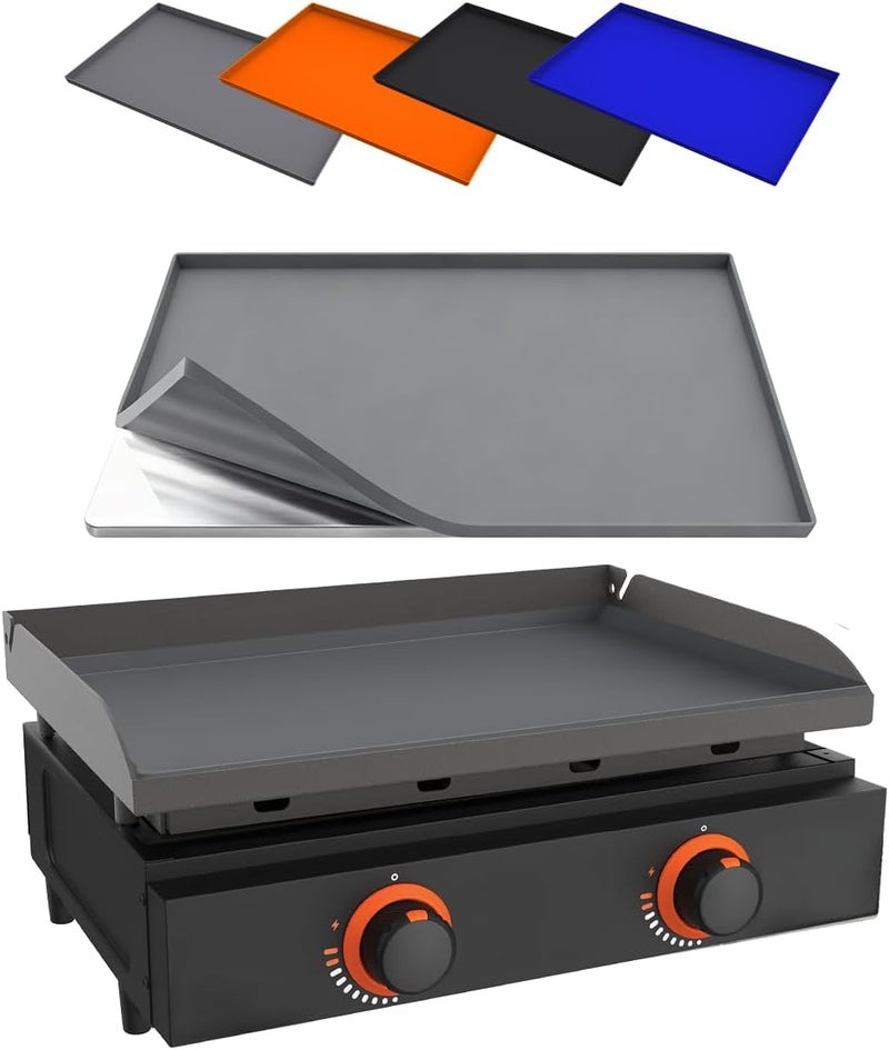 Kitchen perfection Gray Griddle Mats 22 Inch - Image 1