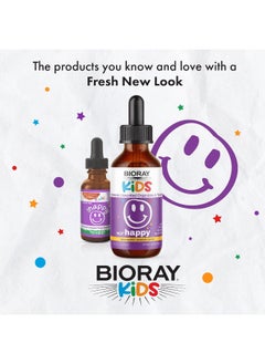 BIORAY Kids Ndf Happy, Peach - 2 Fl Oz - Removes Unwanted Organisms That Can Trigger Irritability, Anxiety Relief - 1-2 Month Supply  - Image 3