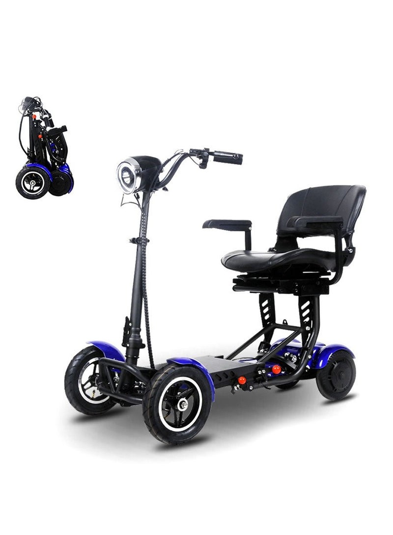 كروني CRONY JP-Folding سكوتر كهربائي بأربعة عجلات، سكوتر كهربائي بعجلات كابينة 4 عجلات، سكوتر كهربائي ذكي قابل للطي - Image 1