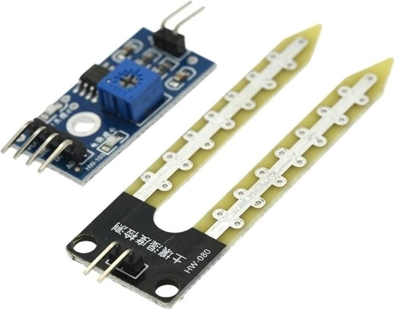 وحدة استشعار رطوبة التربة LM393 لوحة كشف مقياس الرطوبة الأخضر لروبوت DIY السيارة الذكية - Image 3