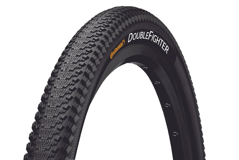 Continental XC/Enduro Tires Wire Bead Double Fighter III 29 X 2.0 BW (700X50), Black/Black