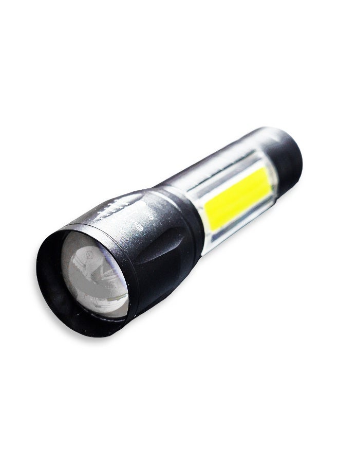 Mini Multifunctional Rechargeable LED Flashlight – Long Range Beam with battery and charge cable micro , LED bulb & side light , Durable Water & Shock Resistant Design, Long Lifespan for Outdoor & Home Use - Image 4