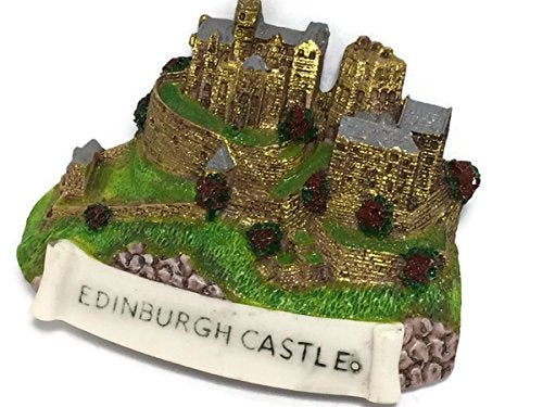 WitnyStore Tiny 3" Edinburgh Castle Scotland Magnet - Miniature Hand Made Resin 3D Europe Landmark Tourist Attraction Decorative Refrigerator Fridge Magnets Décor Collectible Traveler Souvenirs Gifts - Image 3