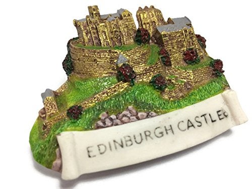WitnyStore Tiny 3" Edinburgh Castle Scotland Magnet - Miniature Hand Made Resin 3D Europe Landmark Tourist Attraction Decorative Refrigerator Fridge Magnets Décor Collectible Traveler Souvenirs Gifts - Image 2