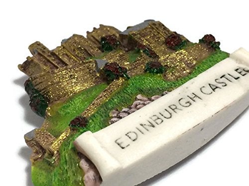 WitnyStore Tiny 3" Edinburgh Castle Scotland Magnet - Miniature Hand Made Resin 3D Europe Landmark Tourist Attraction Decorative Refrigerator Fridge Magnets Décor Collectible Traveler Souvenirs Gifts - Image 4
