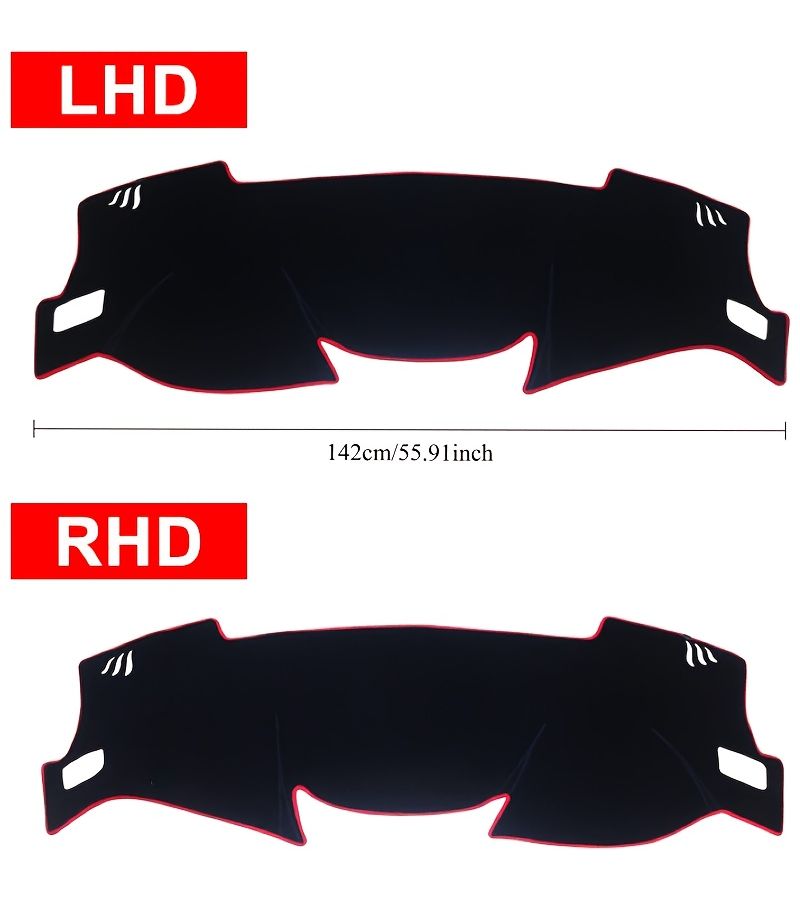 Dash Cover For Nissan Qashqai J11 2014 2017 2018 2019 2020 LHD Black Side - Image 2
