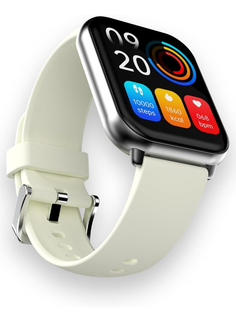 HiFuture - Zone 2 Bluetooth Calling Smart Watch, Silver White - Image 1