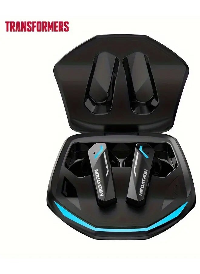 TRANSFORMERS - Transformers TF-T10 Wireless Bluetooth Earbuds Gaming Headphones Deep Bass Low Latency Game Headset with Built-in Microphone For Gaming Noise Canceling Headsets Black - Image 1
