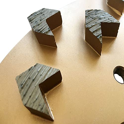 EDiamondTools 10" Concrete Diamond Grinding Disc Plate Edco, Blastrac, Husqvarna, 20 Arrow Segment, 25/30 Grit - Image 3