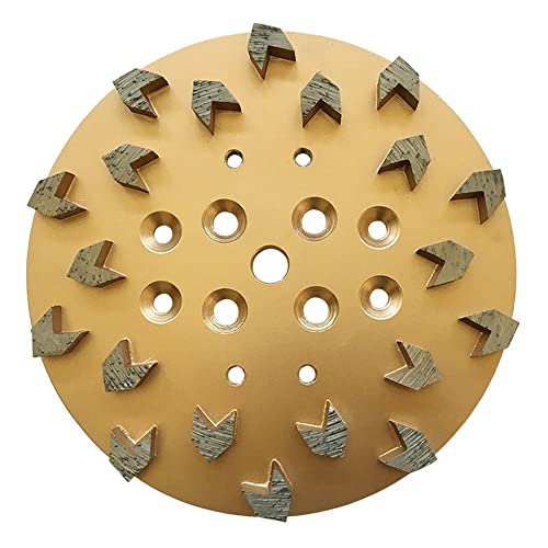 EDiamondTools 10" Concrete Diamond Grinding Disc Plate Edco, Blastrac, Husqvarna, 20 Arrow Segment, 25/30 Grit - Image 2