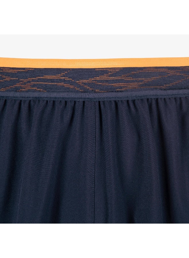 KIPSTA Adult Football Shorts CLR - Navy/Orange - Image 1