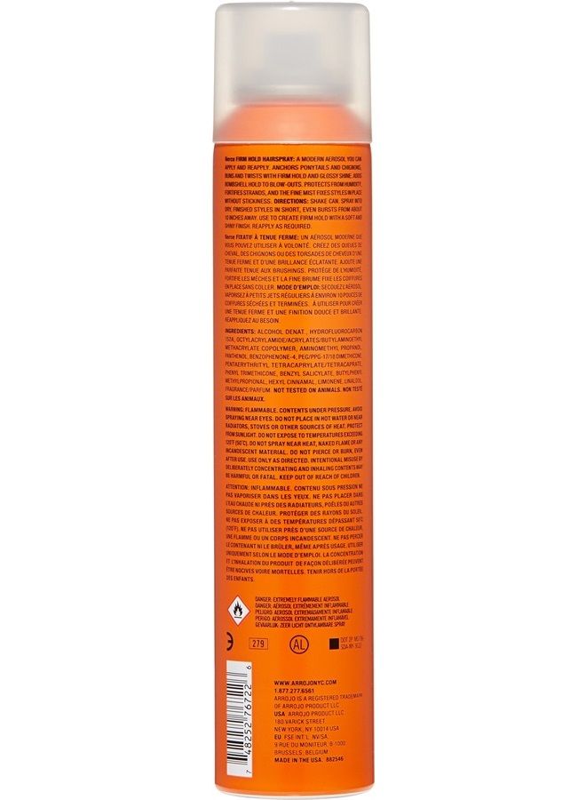 ARROJO Fierce Firm Hold Hairspray for Women or Men – Fine Mist Hairspray for Fine Hair or Thick Hair — Protects from Humidity & Adds Glossy Shine – Cruelty-Free Non Sticky Hairspray (6 oz) - Image 2