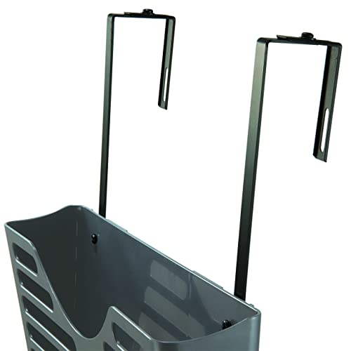 Officemate Universal Partition Hanger Set, Adjusted to fit panels with 1 1/4 inch to 3 1/2 inch thickness, Metal Black (21460), 7" - Image 4